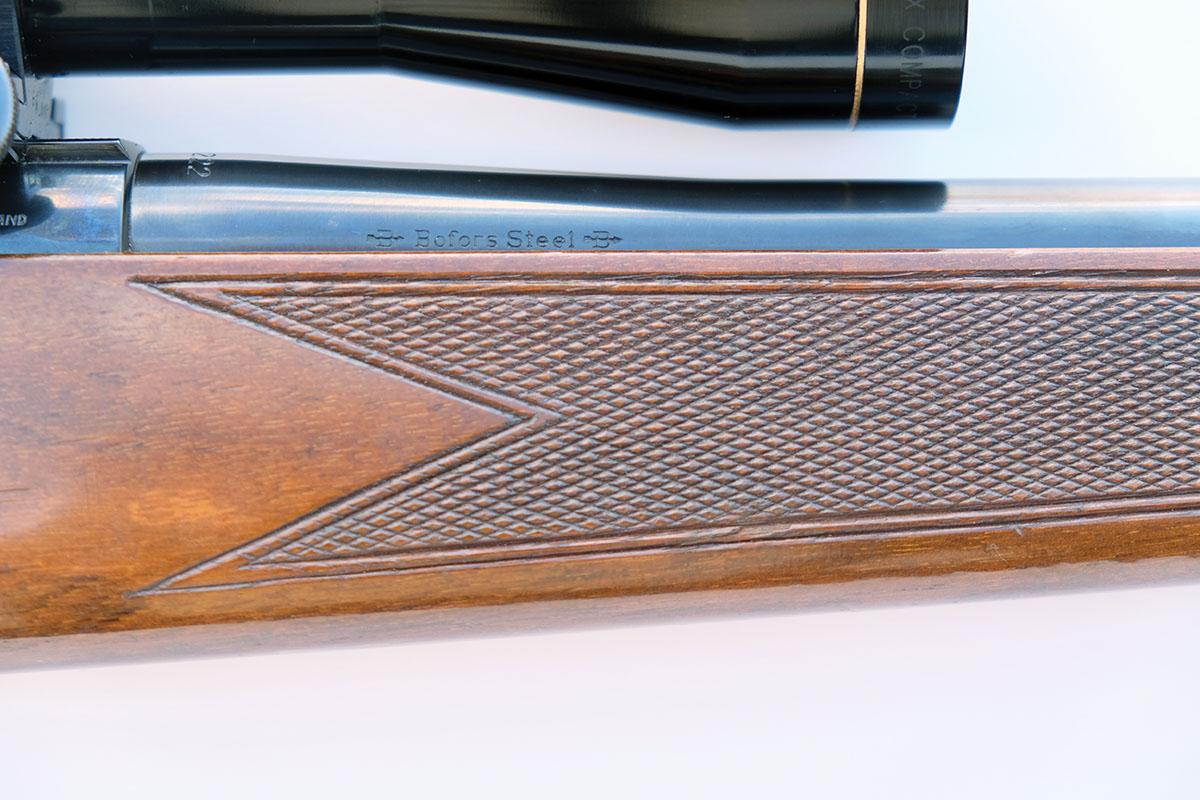 “Bofors Steel” was roll-stamped on many Sako L47 barrels and may add resale value to the rifle; whether or not such rifles are more accurate is debatable.